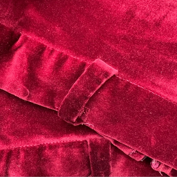 70s John Meyer Velvet Skirt | Burgundy Maxi Skirt | Vintage High Waist Skirt - Picture 8 of 8